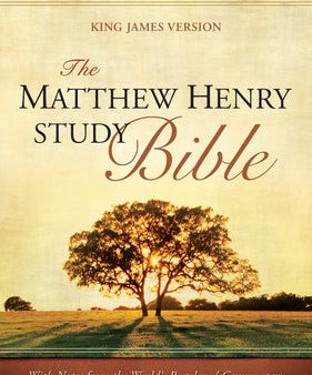 Matthew Henry Study Bible (Red Letter, Bonded Leather, Black), The on Sale