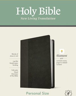 NLT Personal Size Giant Print Bible, Filament Enabled Edition (Red Letter, Leatherlike, Black Onyx) Discount