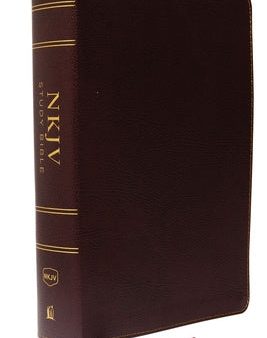 NKJV Study Bible, Bonded Leather, Burgundy, Full-Color, Comfort Print: The Complete Resource for Studying God s Word Hot on Sale